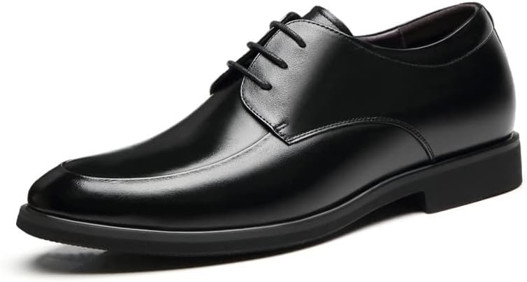 

Мужские офисные туфли YGCEEIA с невидимым увеличением роста, деловые оксфорды, комфортные туфли для свадьбы, 8cm(3.15inchs)