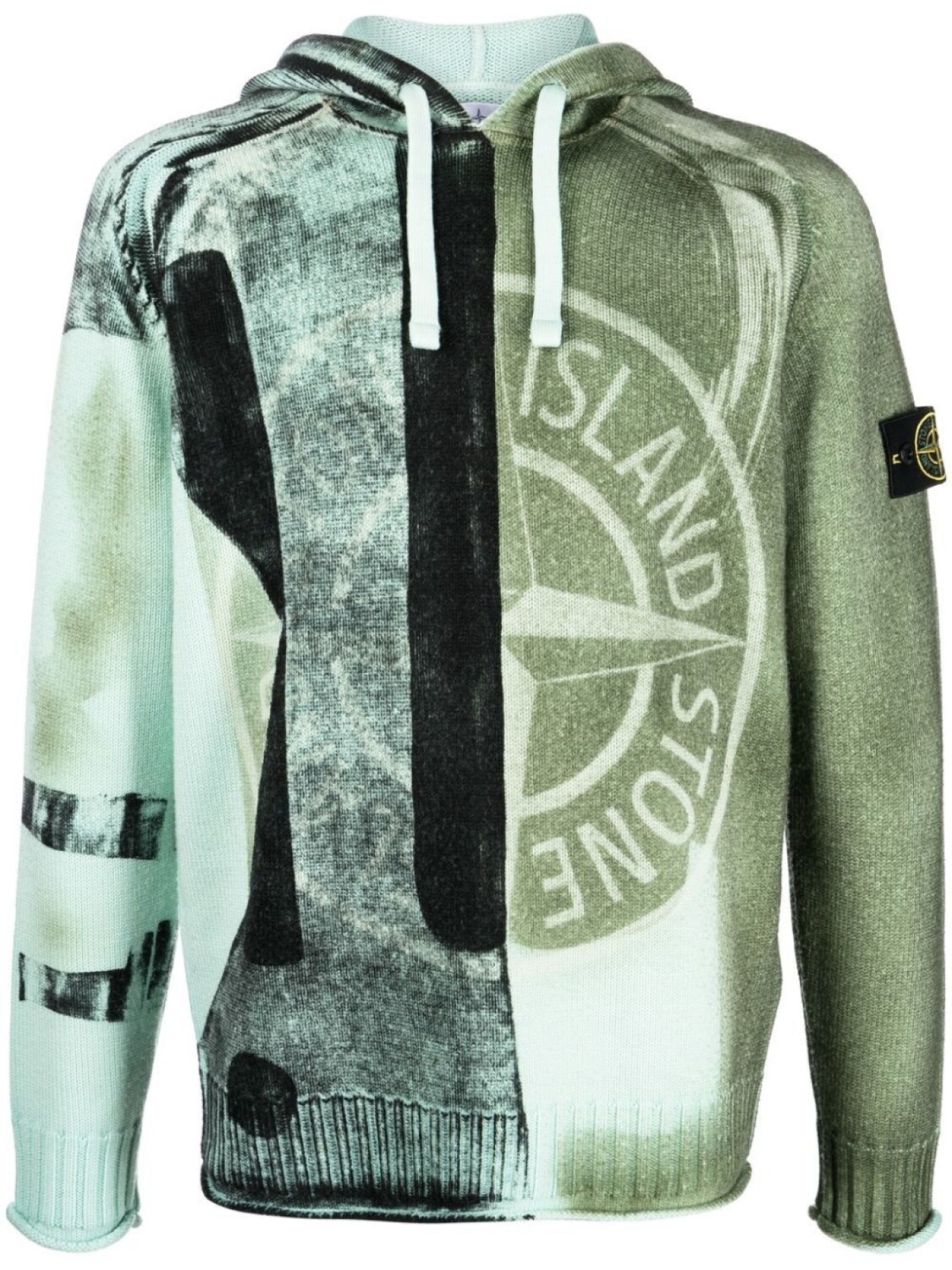 

Stone Island худи в двух тонах, зеленый
