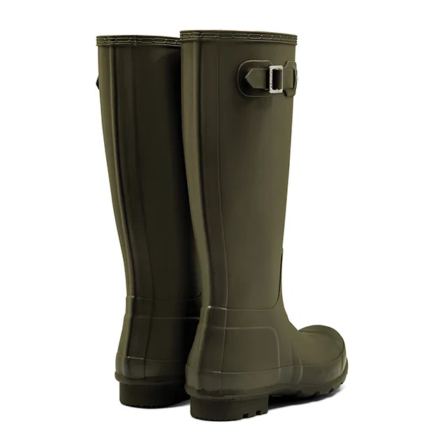 Мужские высокие резиновые сапоги Original Tall, цвет Dark Olive, от Hunter — фото 3