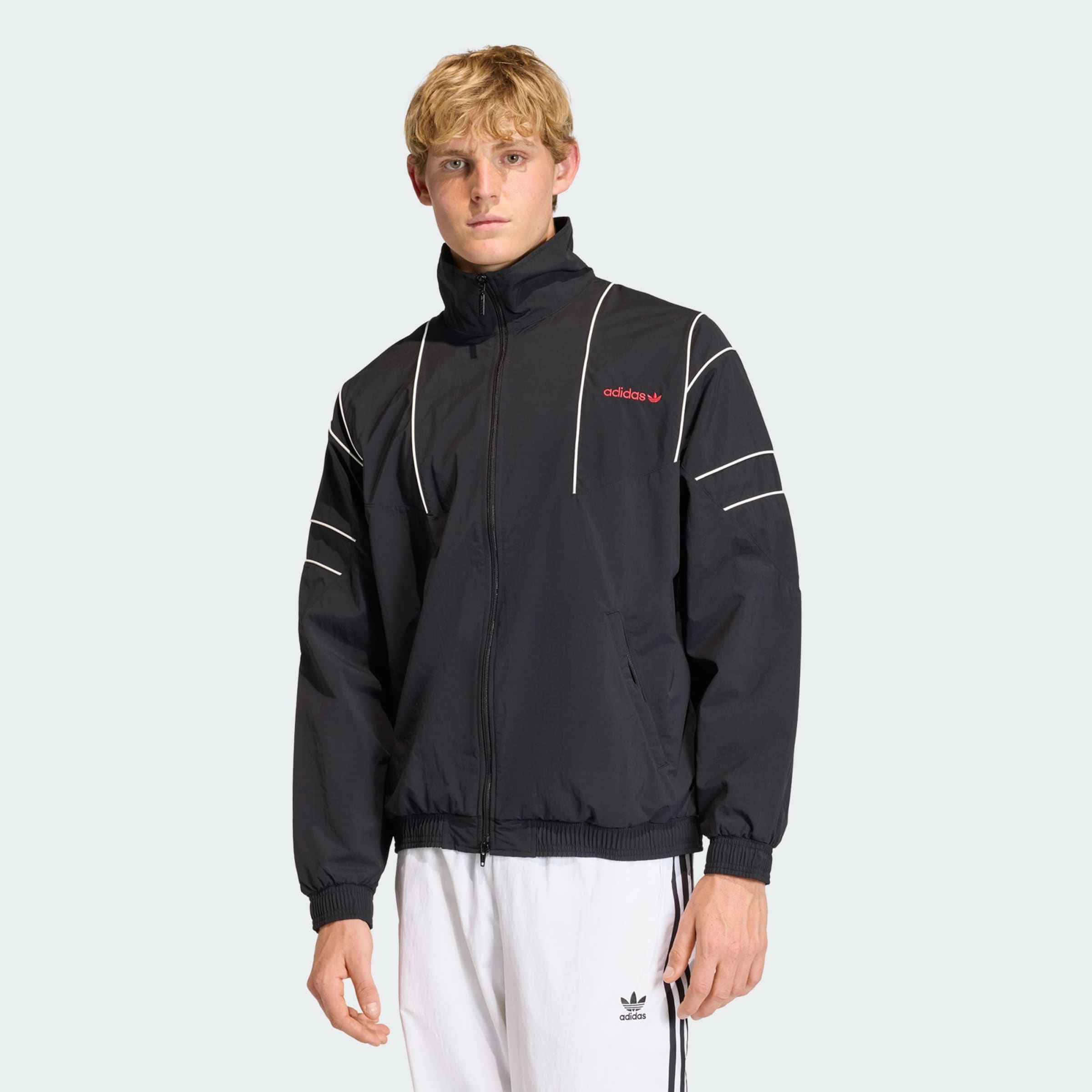 Adidas Originals Куртка для межсезонья в черном цвете — фото 2