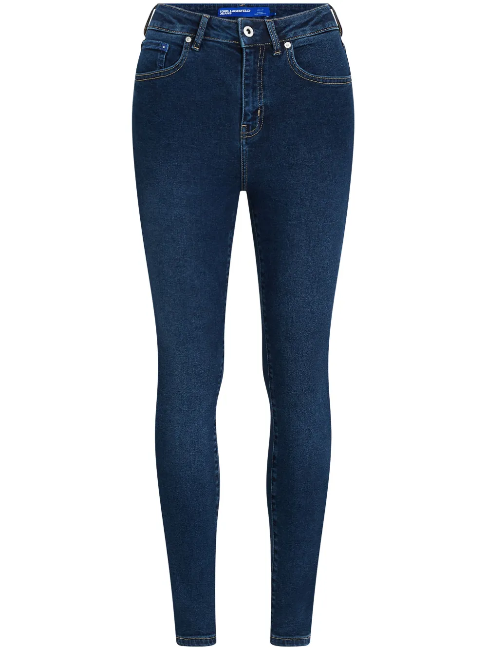 

Джинсы скинни с завышенной талией Karl Lagerfeld Jeans, синий