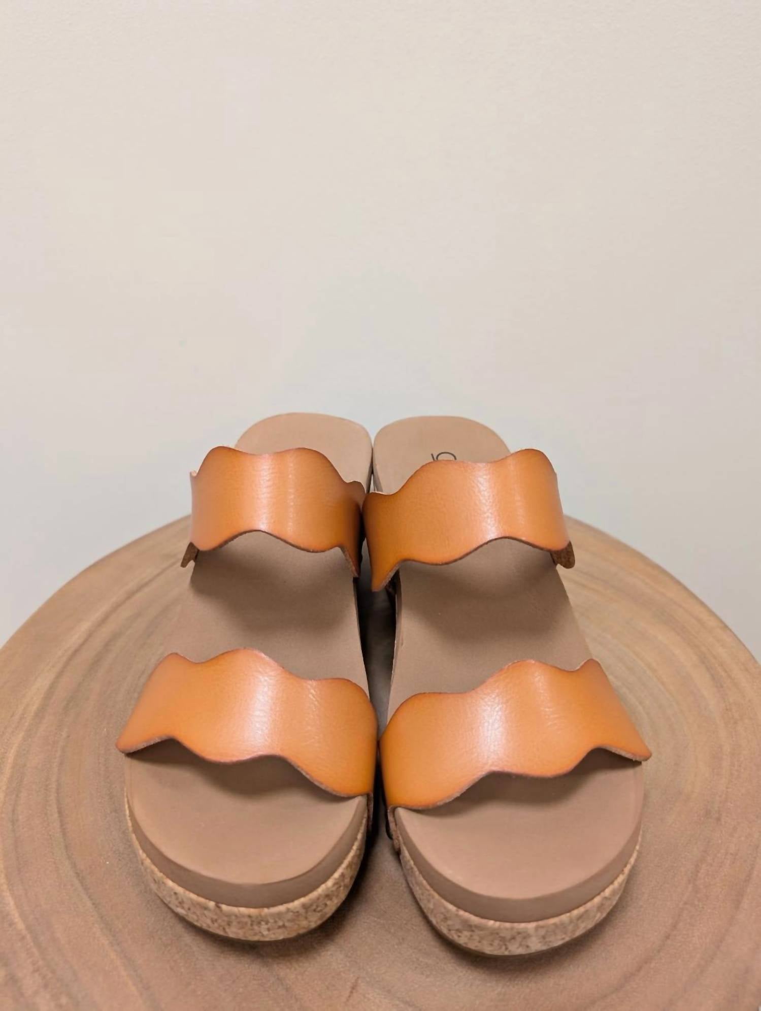 Женские мюли на платформе в коньячном коричневом цвете Corkys Footwear — фото 2