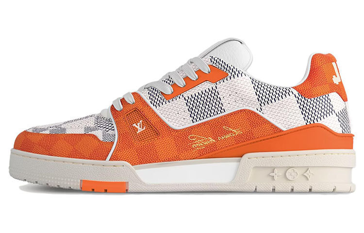 LV Trainer Damier Белый Оранжевый LOUIS VUITTON