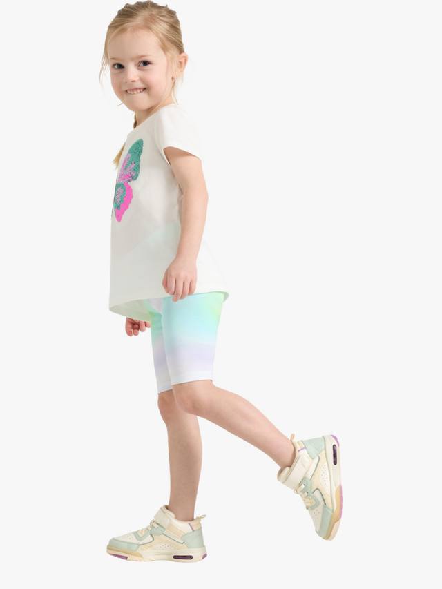 

Детские велосипедные шорты с цветной отделкой Lindex, Light Dusty White