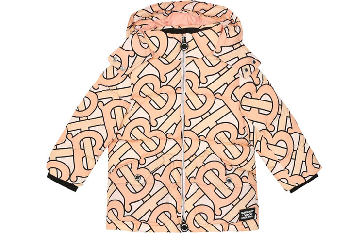

Пуховик детский Burberry, розовый
