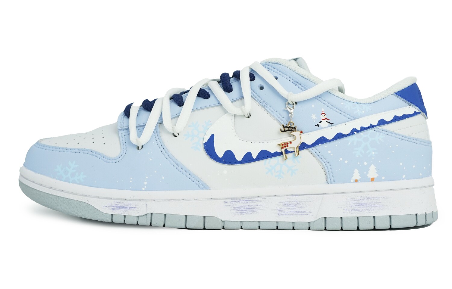 

Кроссовки Nike Dunk Skateboard Shoes Women's Low-Top Blue, Синий, Кроссовки Nike Dunk Skateboard Shoes Women's Low-Top Blue