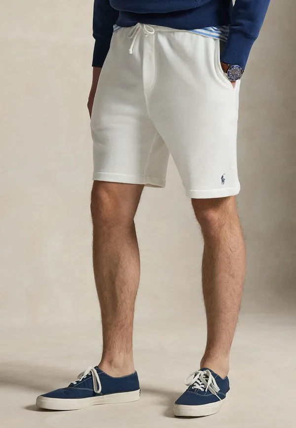 7,5-Дюймовые короткие шорты из французского махрового трикотажа Polo Ralph Lauren, White