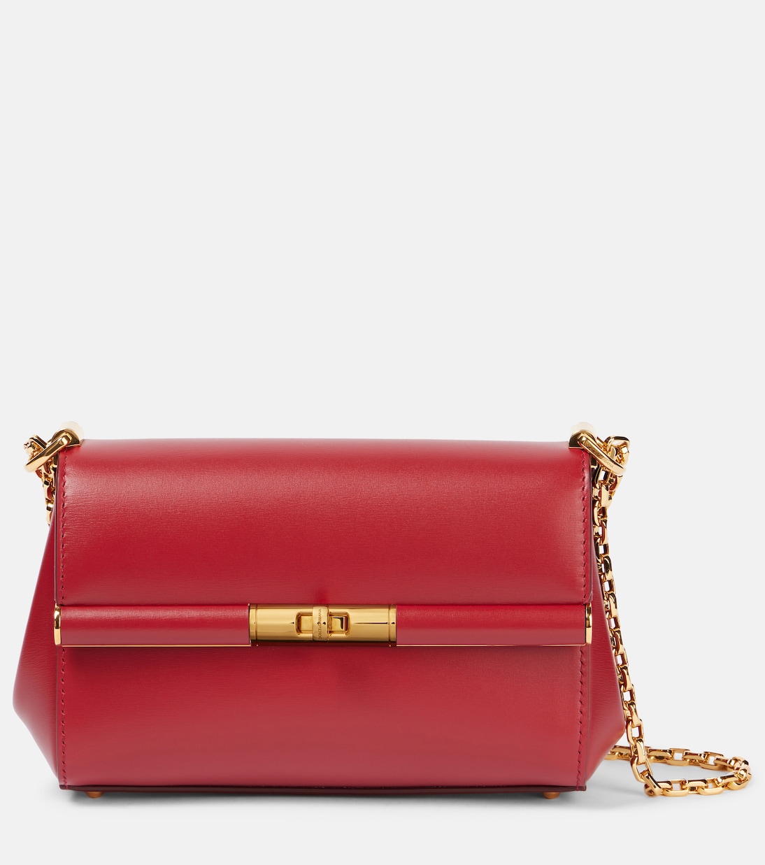 

Марлен мини кожаная сумка через плечо Dolce&Gabbana, Tono Rosso Scuro
