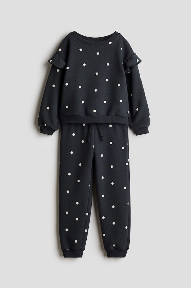 

Комплект пижамный H&M, 2 предмета, черный
