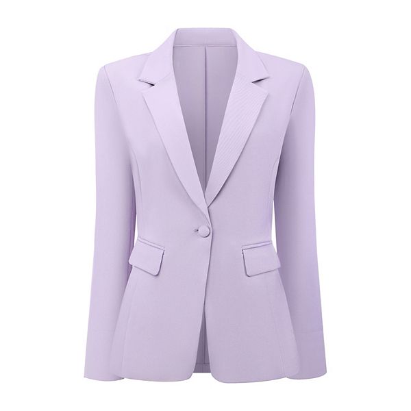 

Женский блейзер с лацканами и рукавом 3/4 для офиса Inspire Chic