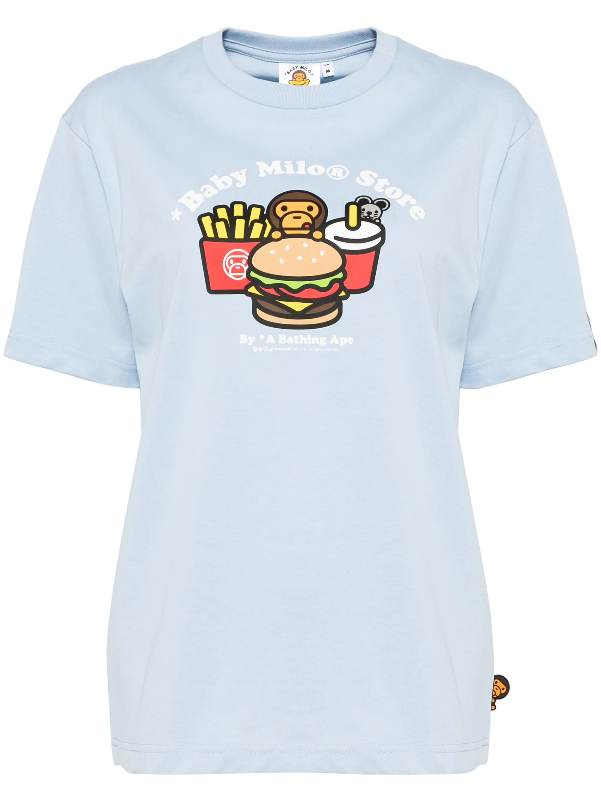 

Футболка с графичным принтом Baby Milo Store By A Bathing Ape, синий