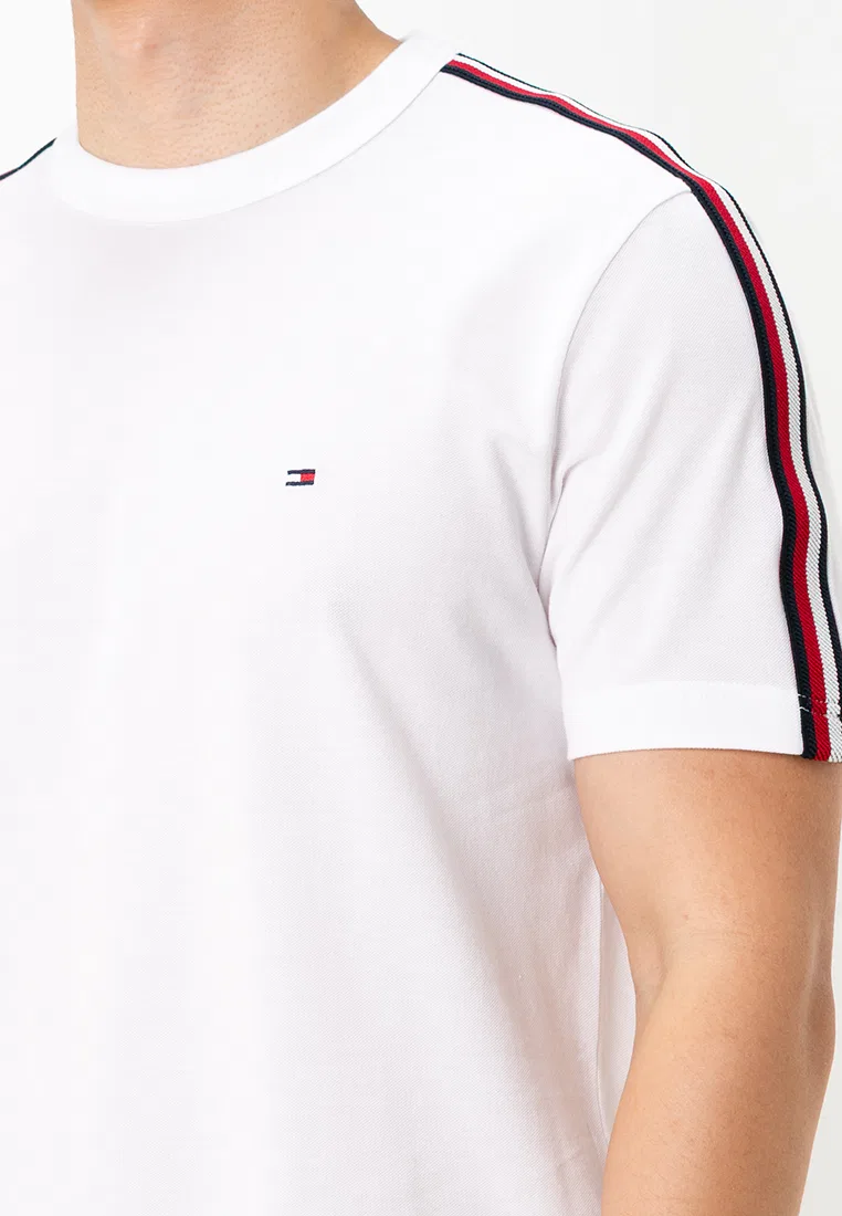 Футболка с полосатыми рукавами, Tommy Hilfiger, белый/мультиколор — фото 3