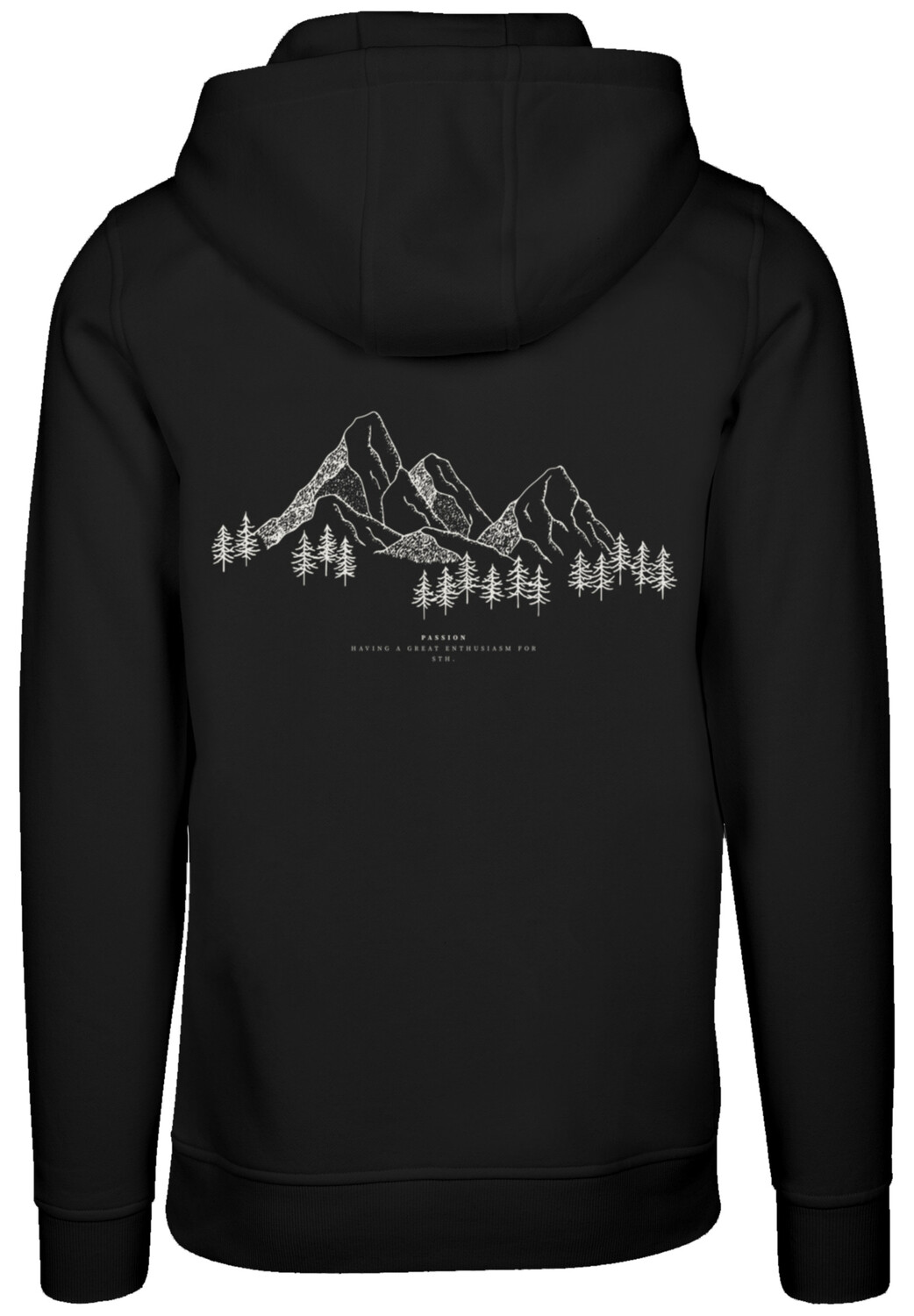 

Пуловер F4NT4STIC Hoodie Berge Winter Schnee PLUSSIZE, черный