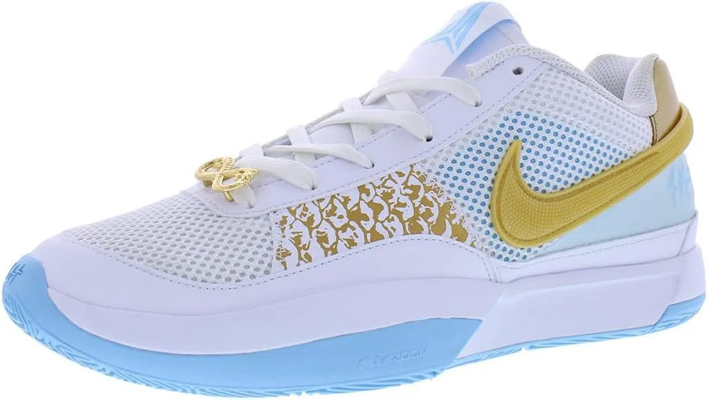 Баскетбольные кроссовки Nike Men's Ja 1, белый/металлик золотой — фото 3