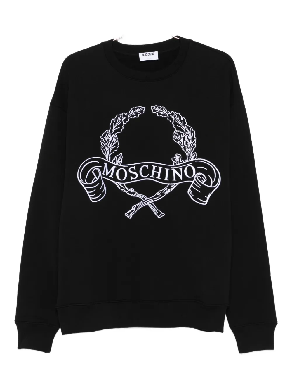 

Толстовка Laurel Crown с вышитым логотипом Moschino, черный