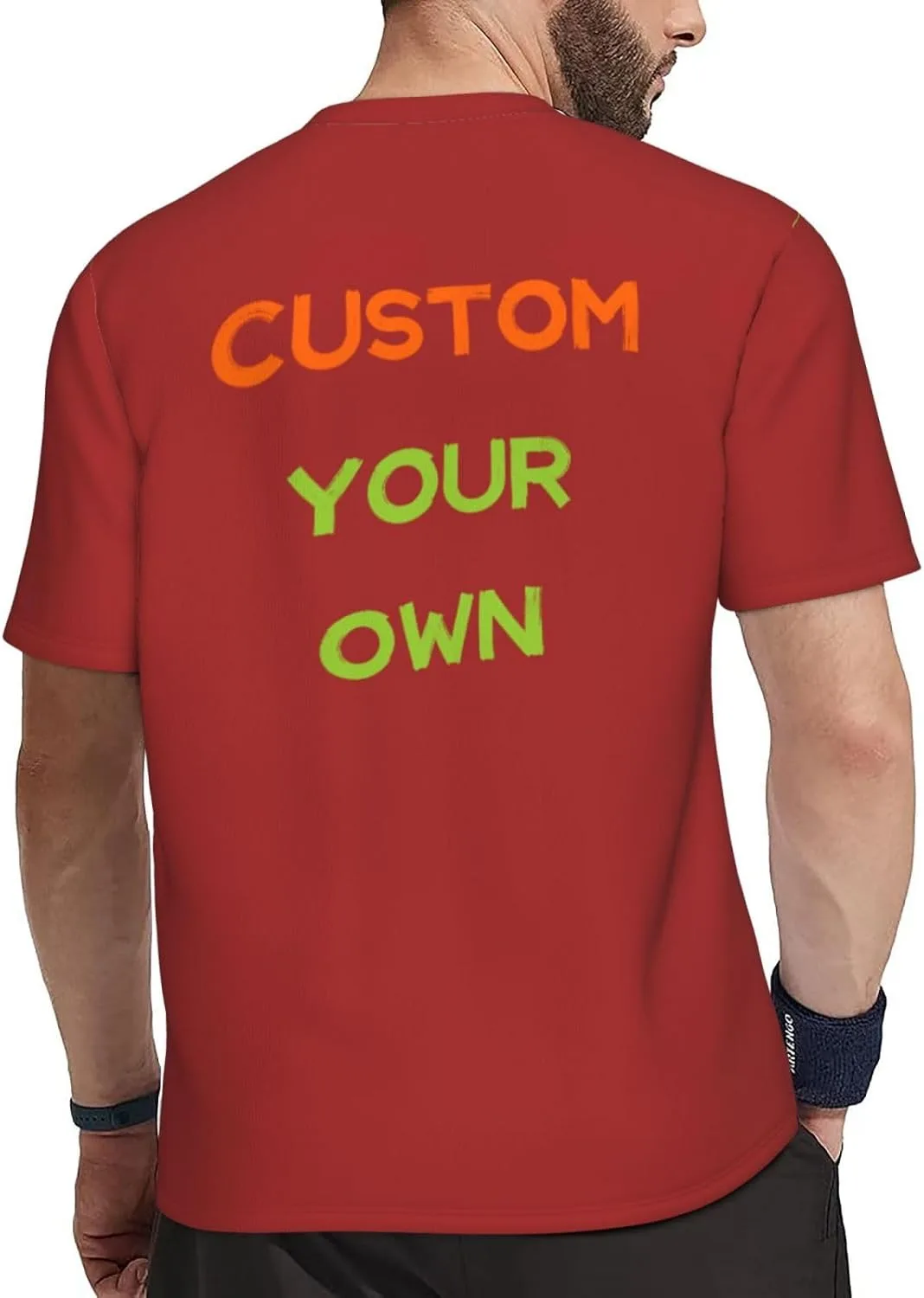 Футболка Custom с принтом на 4 сторонах для мужчин — фото 3