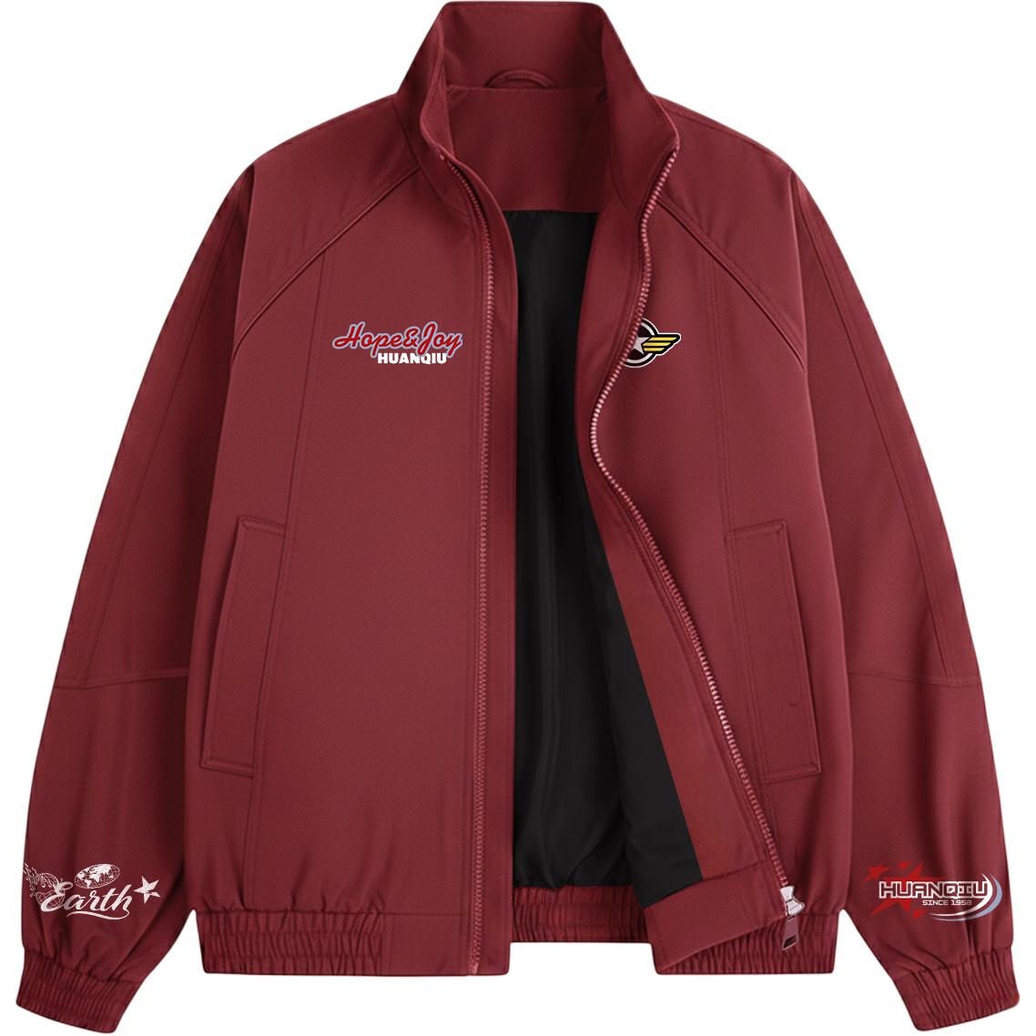 

Куртка Unisex Stand Collar Thickened HUANQIU, burgundy