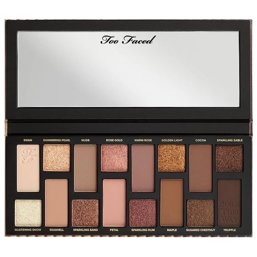 Тени для век Born This Way: натуральные нюдовые оттенки Too Faced, 12 гр — фото 4