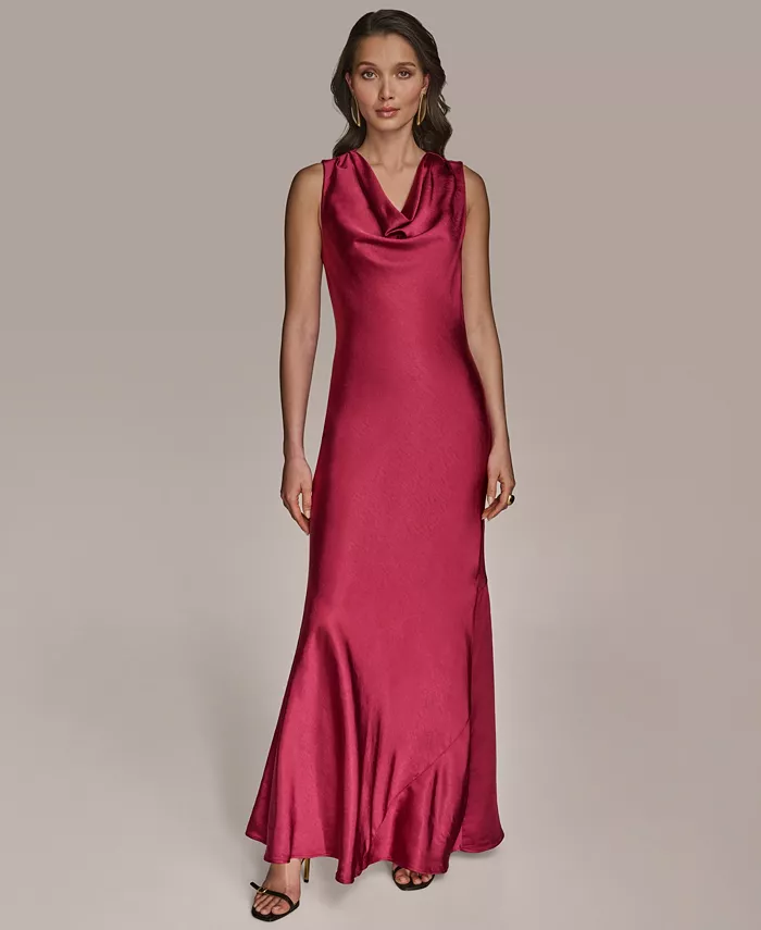 

Женское платье с капюшоном Donna Karan New York, красный