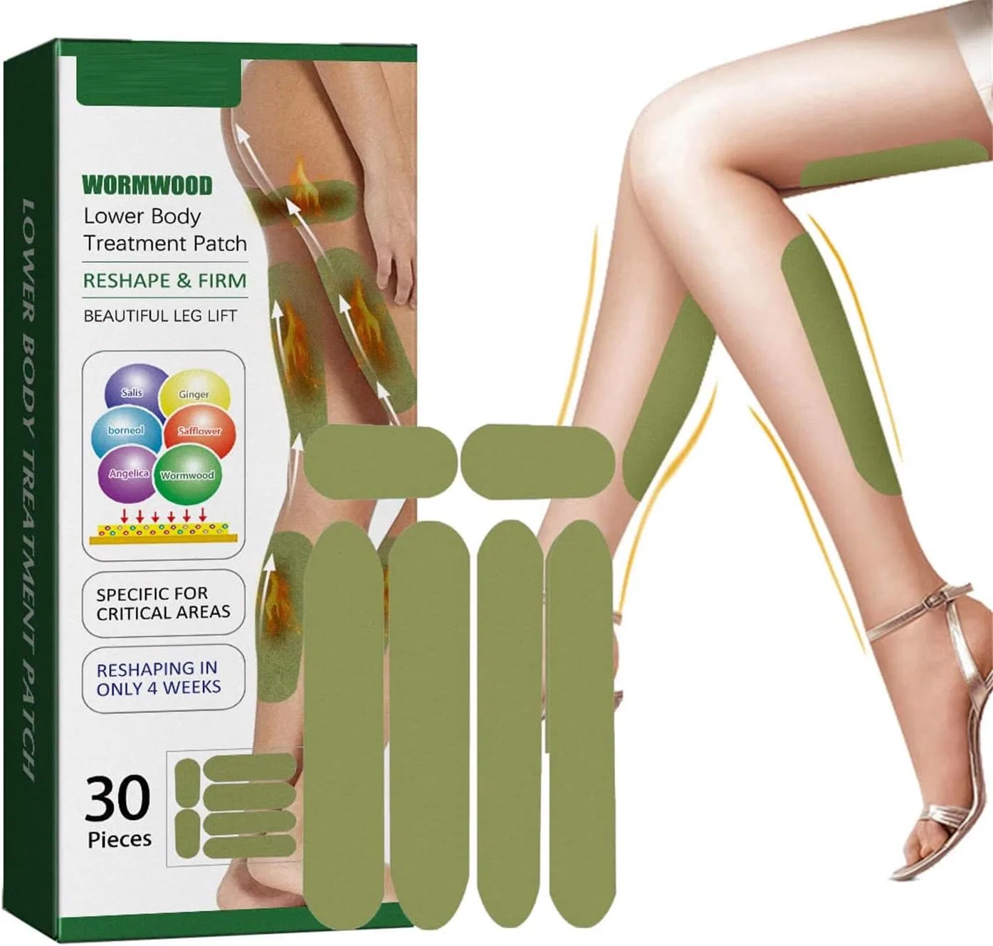 Пластыри для уменьшения целлюлита Herballegs Buobiy, 1 Box