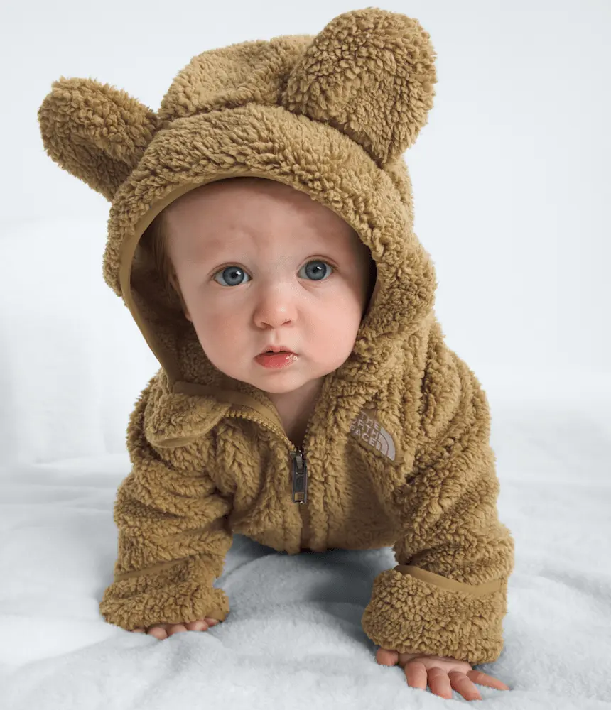 Толстовка с капюшоном на молнии Baby Campshire The North Face, Teddy Brown — фото 2