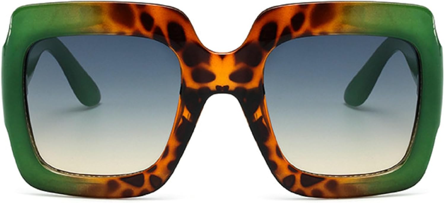 

Большие квадратные женские цветные солнцезащитные очки с градиентным переходом, женские солнцезащитные очки UV400, мужские солнцезащитные очки для активного отдыха N45 mincl, Green