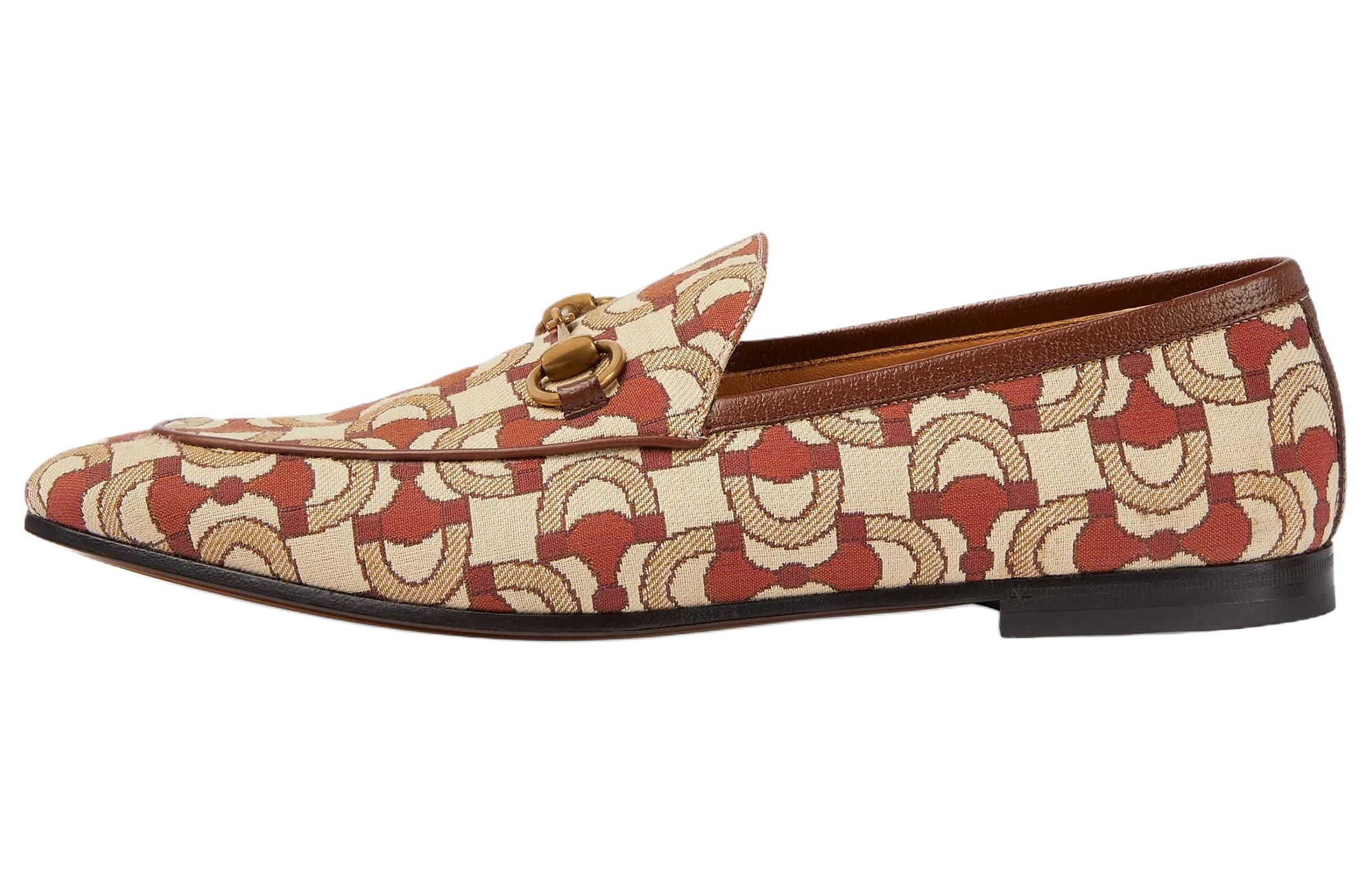 

GUCCI Лоферы Jordaan Мужские Бежево-Оранжевый