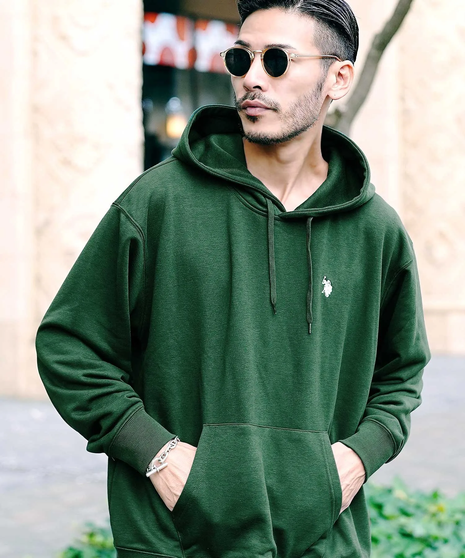 US. POLO ASSN. Толстовка с капюшоном, коллекция весна/лето 2016. U.S. Polo Assn., A Green