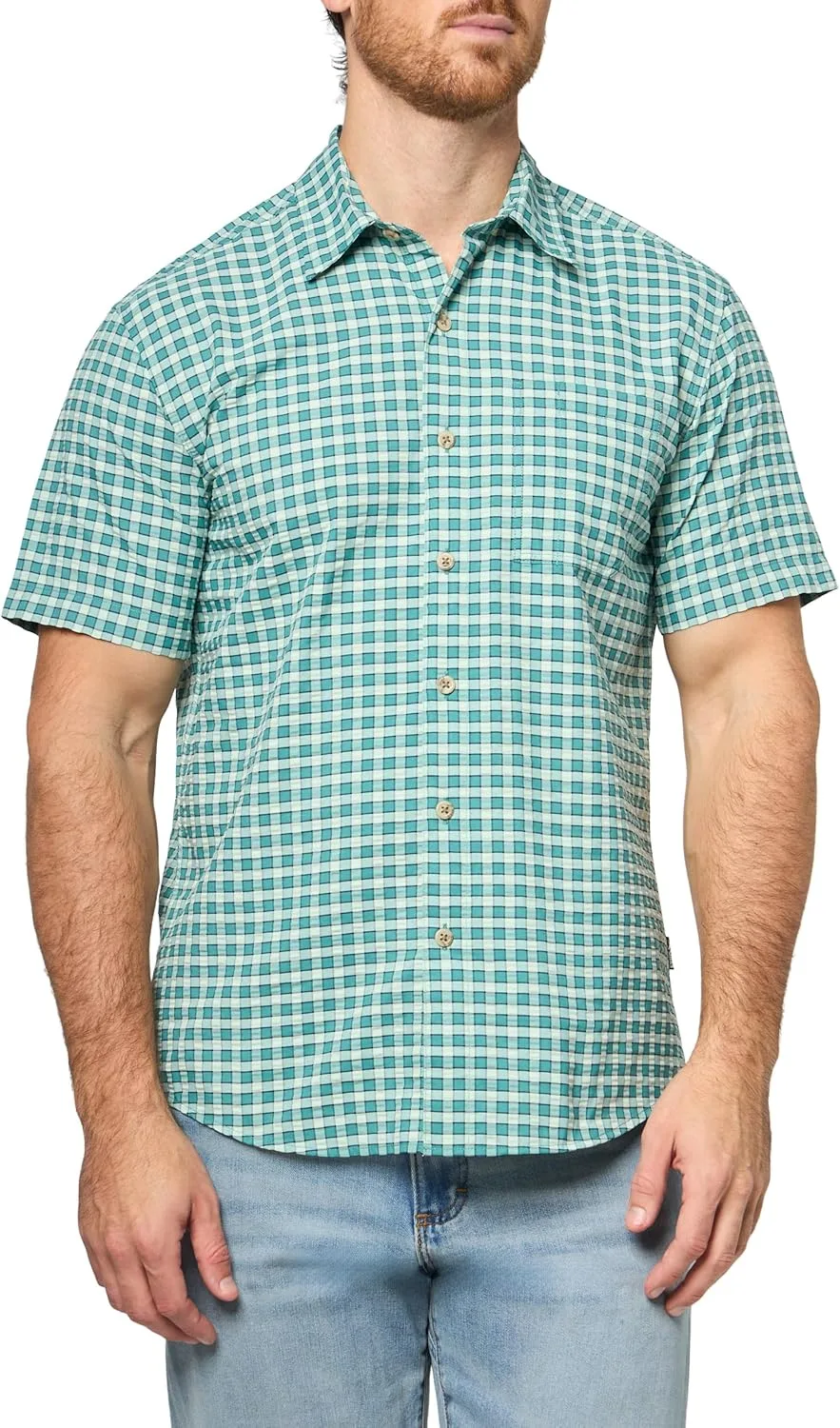 

Eddie Bauer мужская рубашка с коротким рукавом из ситца