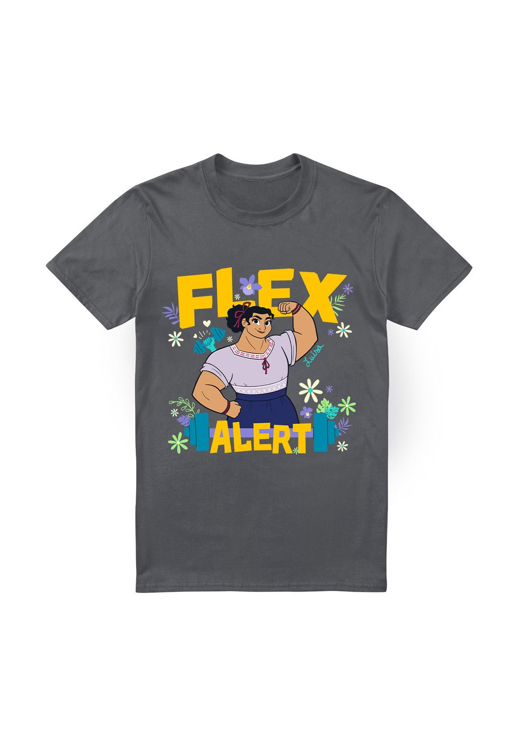 

Футболка с принтом ENCANTO FLEX ALERT WITH LUISA Disney, антрацит