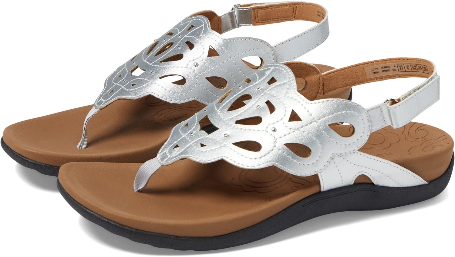 

Сандалии на плоской подошве Ridge Sling Rockport, цвет Silver Synthetic