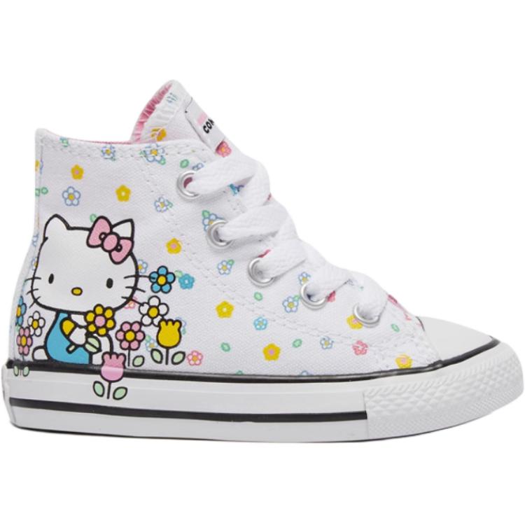 Hello Kitty x Chuck Taylor All Star High Top Белые Детские Кроссовки Converse — фото 2