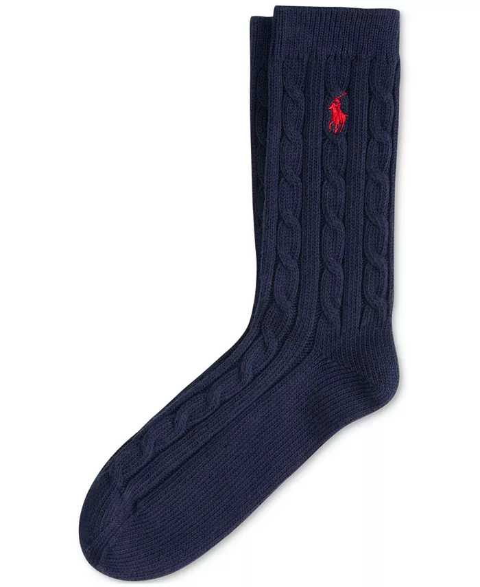 

Женские носки с ажурной вязкой Polo Ralph Lauren, синий