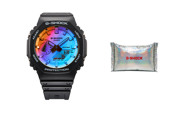 

Мужские часы Casio GA-2100SR-1APR с жидкокристаллическим и аналоговым двойным дисплеем