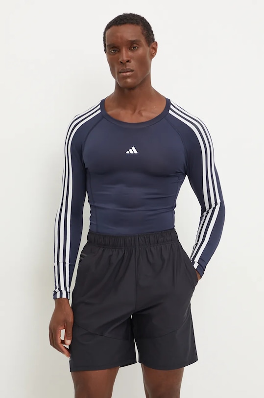 

Лонгслив Techfit для тренировок Adidas Performance, темно-синий