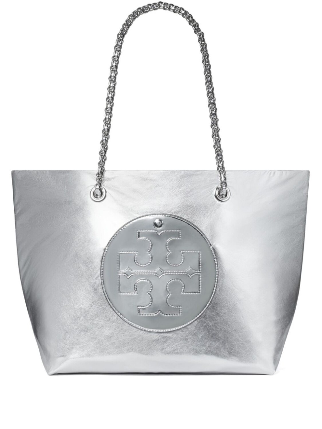 

Большая сумка Ella Metallic Tory Burch, серебряный
