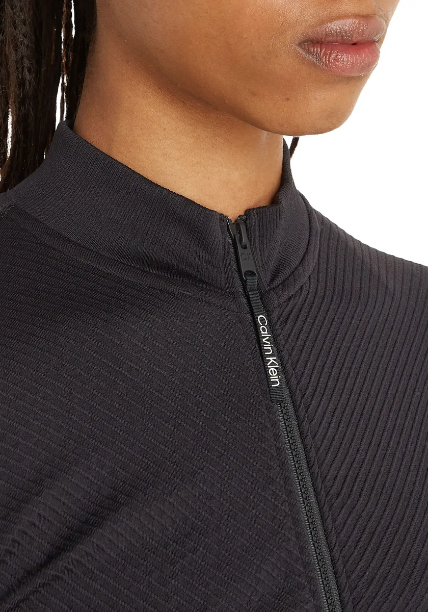 

Свитер с воротником стойкой Calvin Klein Sport "WO - Seamless Full Zip Jacket", черный