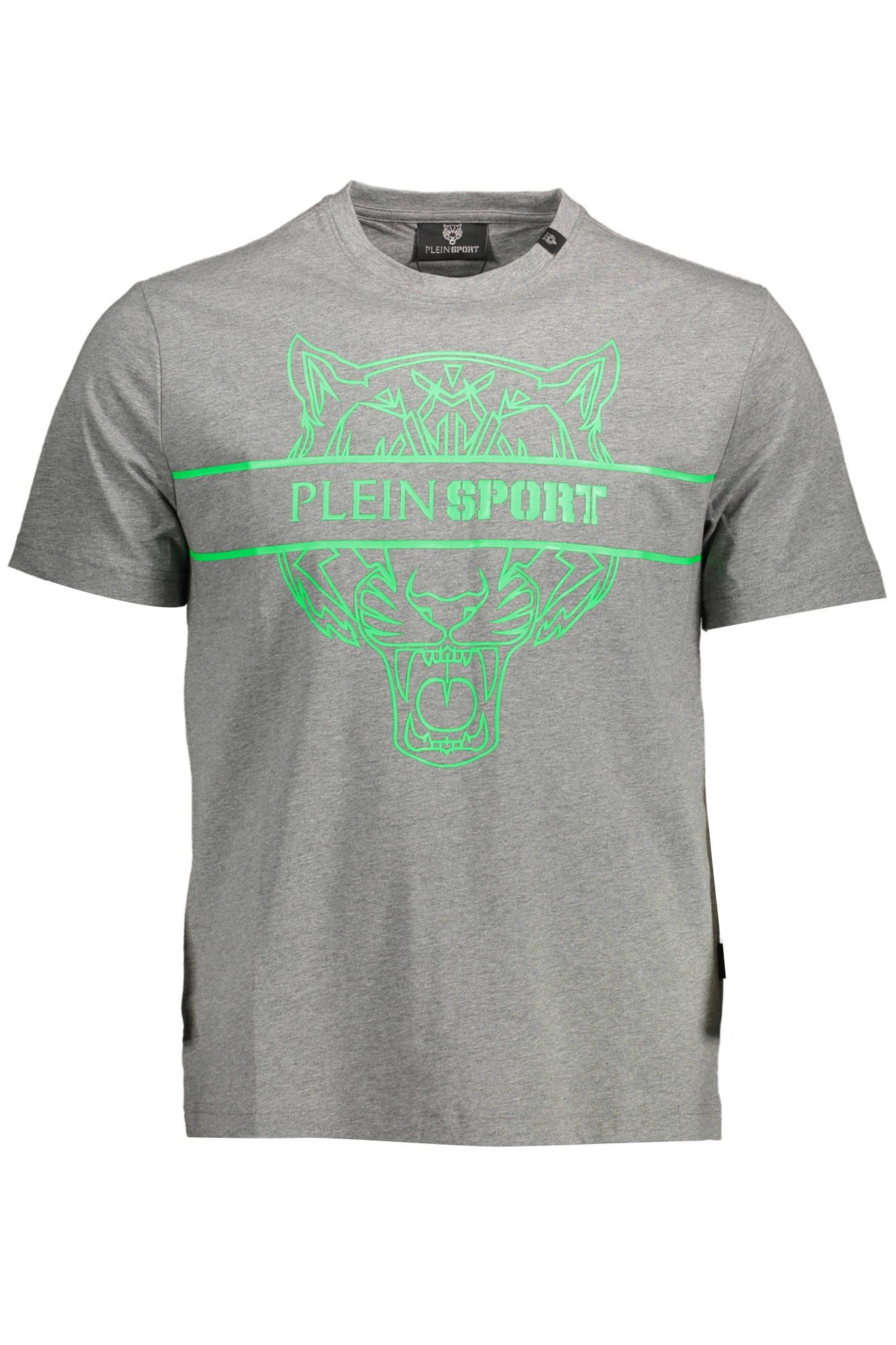 

Серая хлопковая мужская футболка Plein Sport
