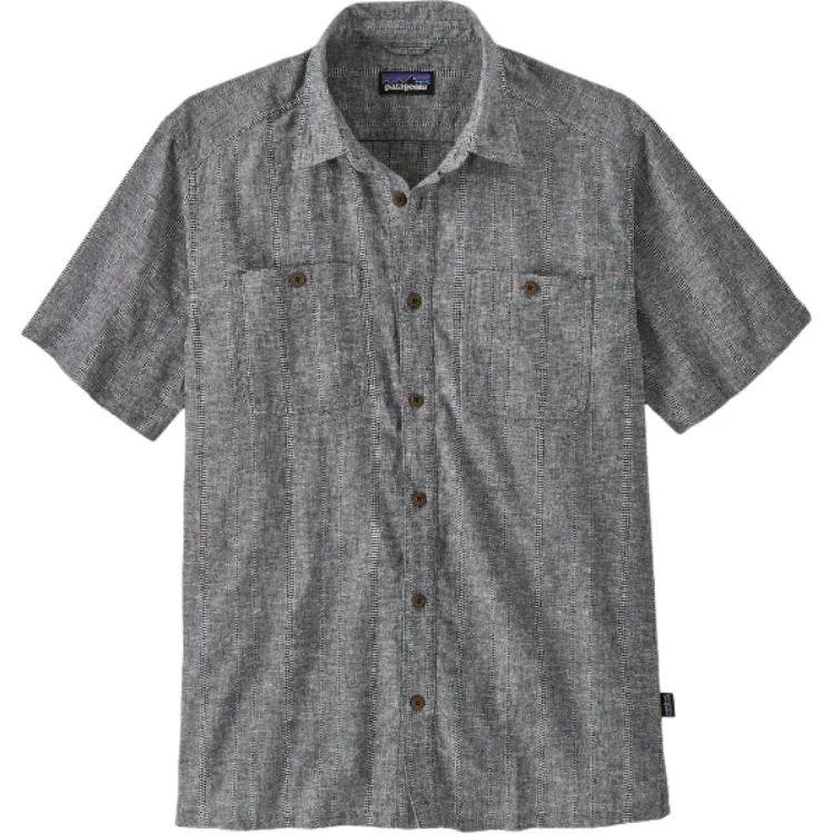 Рубашка с запахом на спине Patagonia, New Marine Blue/Swell Dobby: New Navy