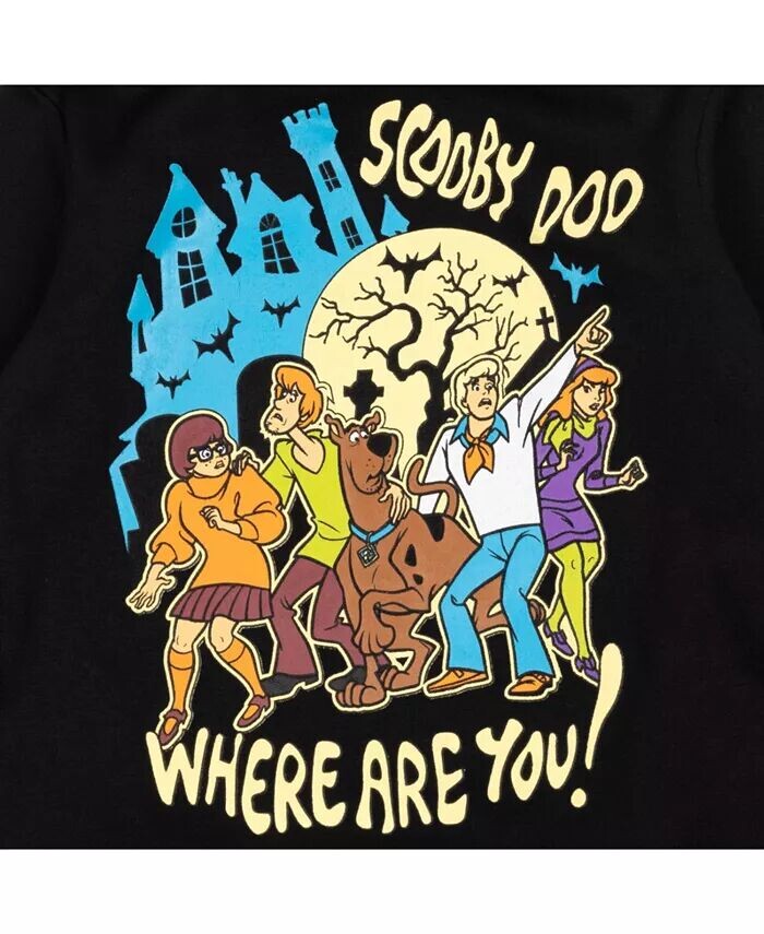 Шегги Велма Little Boys Scooby Doo [Размер Диапазон Описание1] Флисовая толстовка с капюшоном [Размер Описание1] Scooby-Doo, черный — фото 2