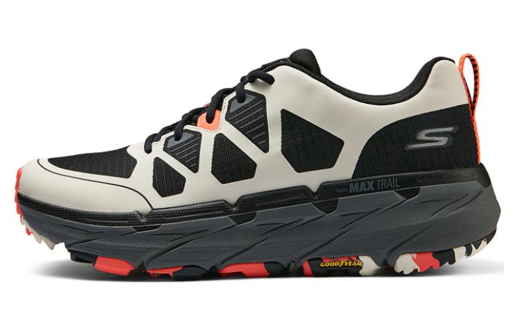 

Износостойкие низкие походные туфли женские черно-белые Skechers