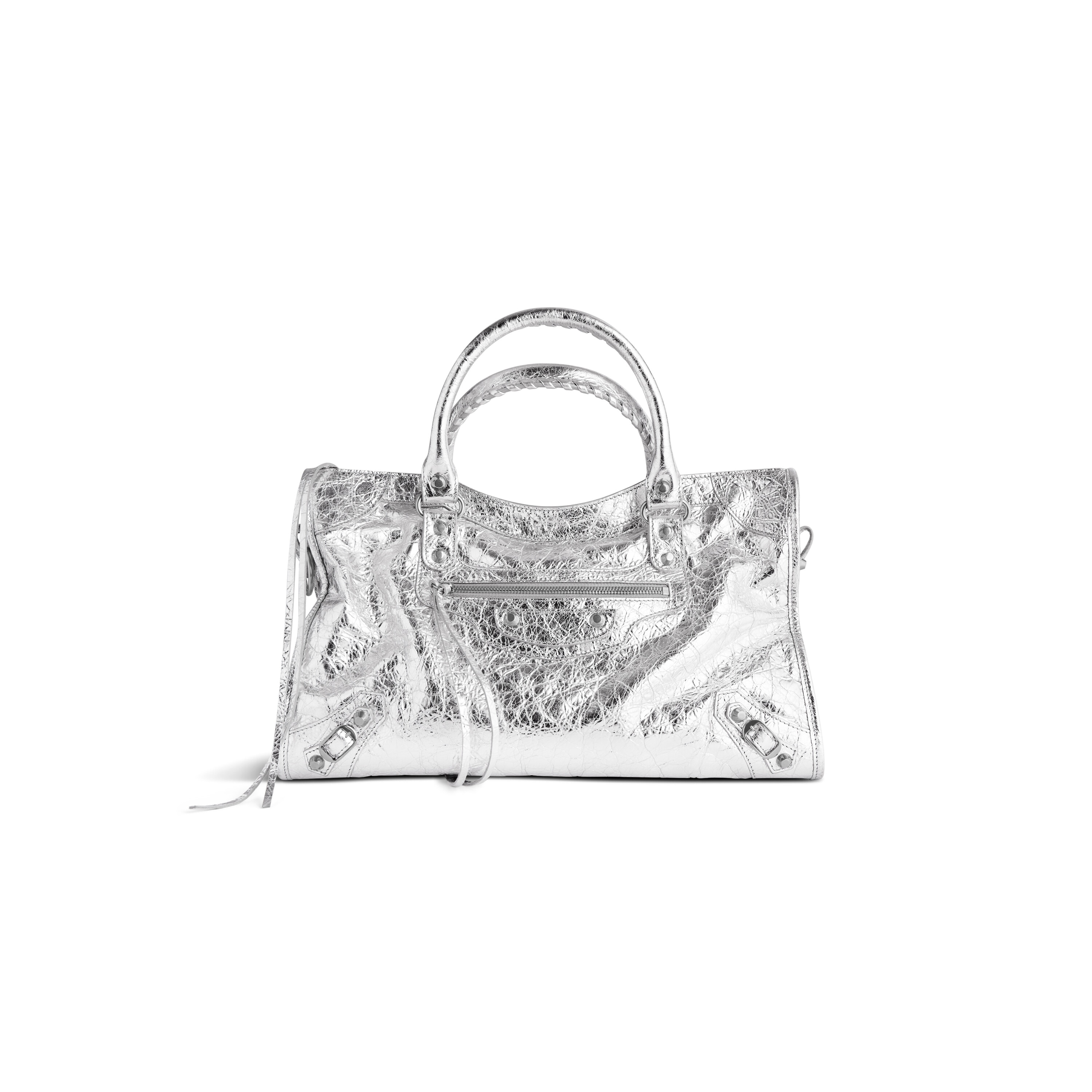 

Сумка Le City Medium, металлизированная BALENCIAGA, серебряный