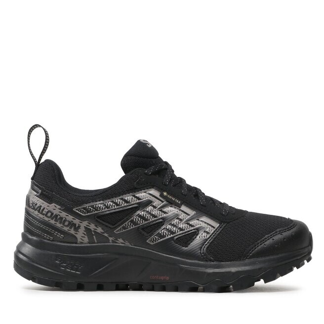 Ботинки женские Salomon Wanderer GORE-TEX походные, черный — фото 2