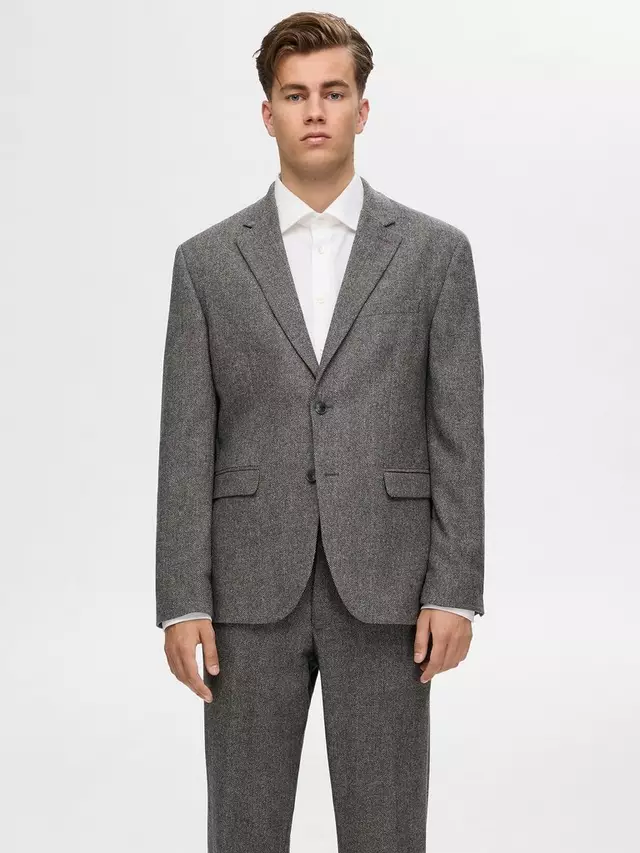 

Блейзер SELECTED HOMME Regular, серый