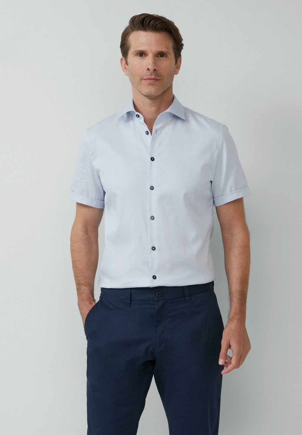 

Рубашка KURZARM s.Oliver BLACK LABEL, синий