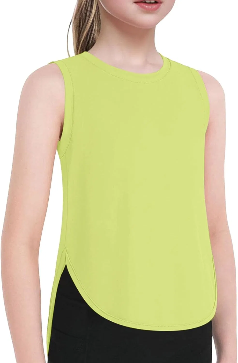 Детская майка Loose Fit, Quick Dry, бренд Generic, светло-зеленый, 5-14Y