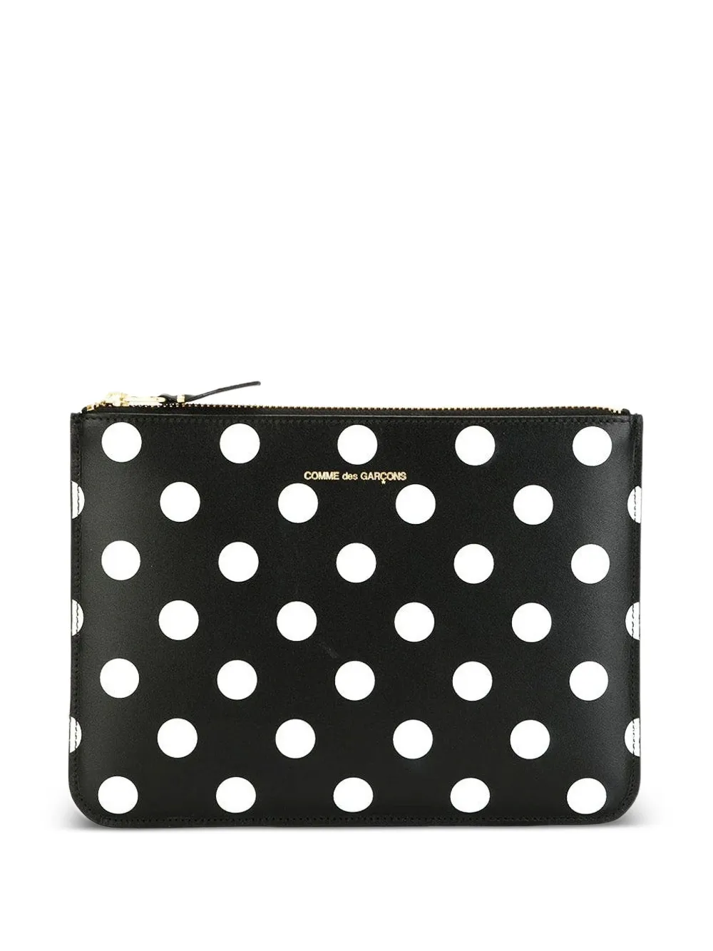 

Кошелек в горох на молнии Comme Des Garçons Wallet, черный