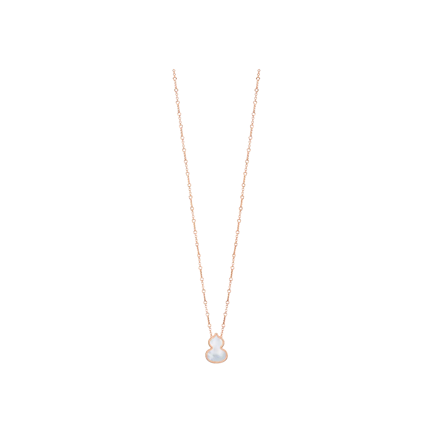 

Колье wulu из розового золота с перламутром - wu-030-nl17-rgmop QEELIN