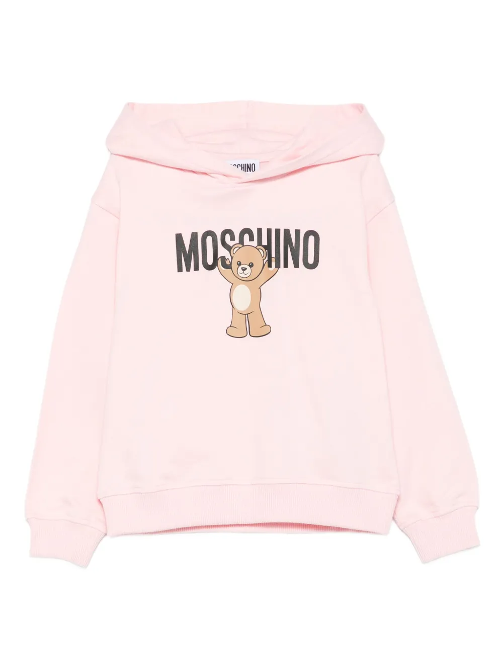 

Толстовка с принтом плюшевого мишки Moschino Kids, розовый