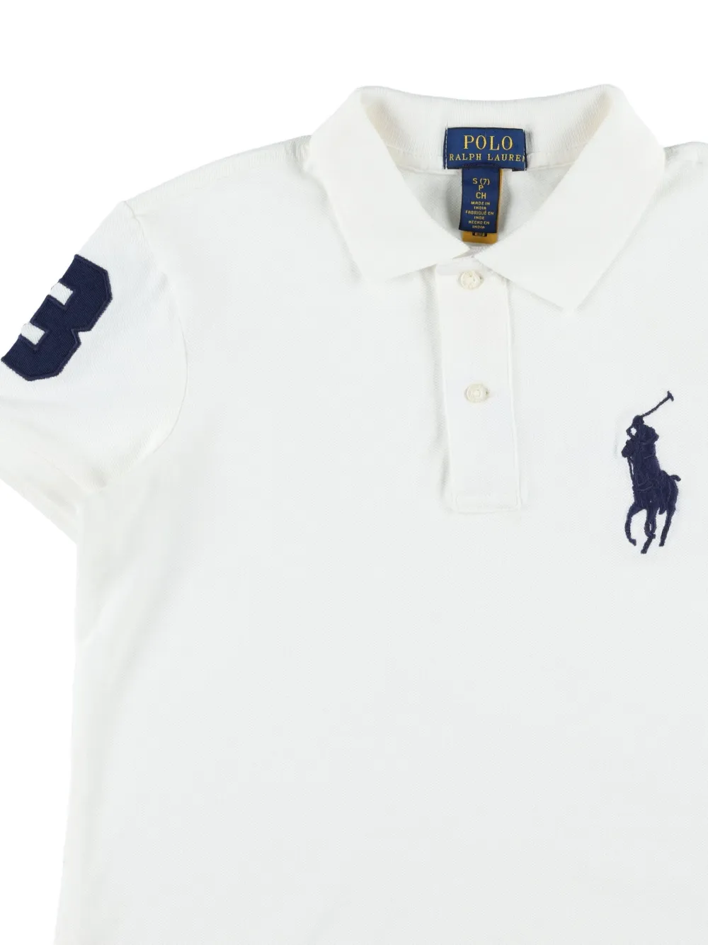Поло с логотипом polo pony POLO RALPH LAUREN KIDS, белый — фото 3